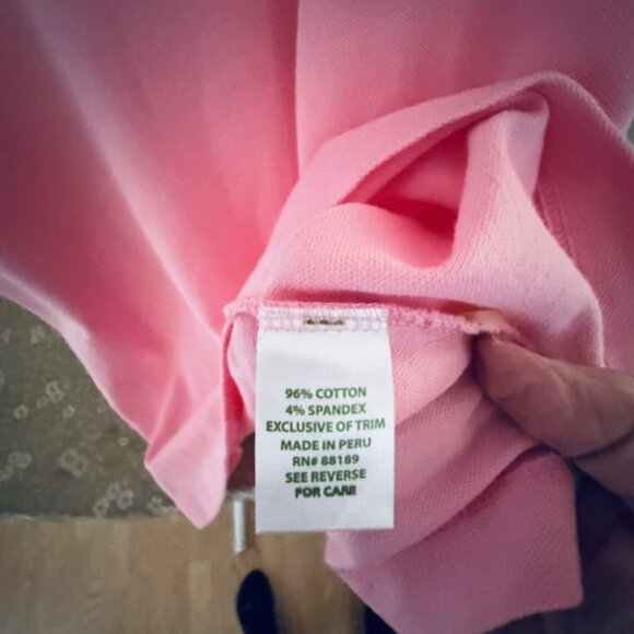 Lilly Pulitzer Island Polo Pink Size M NWT Classic Preppy Golf Top - Picture 9 of 9